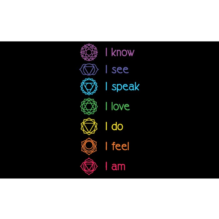 Chakra Alignment Yoga Meditation Spiritual Bumper Sticker