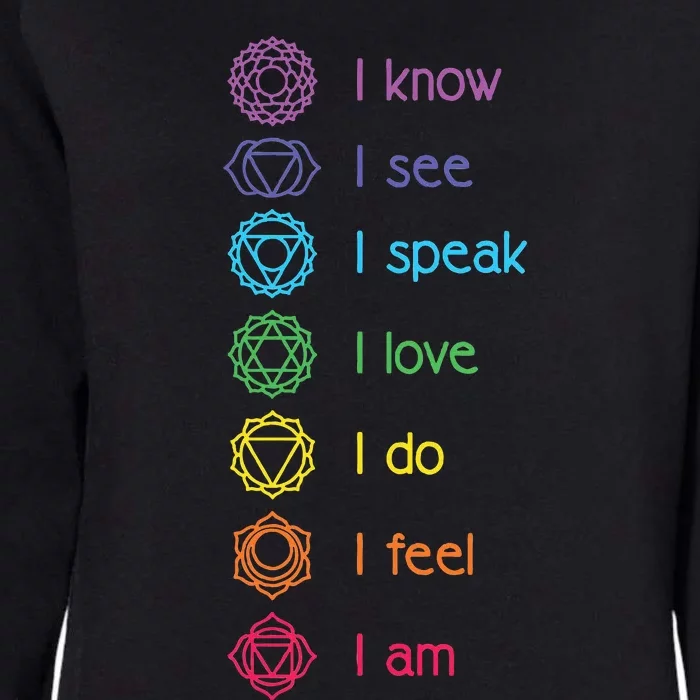 Chakra Alignment Yoga Meditation Spiritual Womens California Wash Sweatshirt