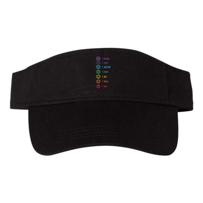 Chakra Alignment Yoga Meditation Spiritual Valucap Bio-Washed Visor