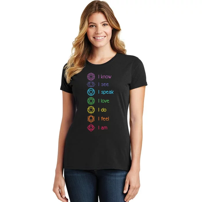 Chakra Alignment Yoga Meditation Spiritual Women's T-Shirt