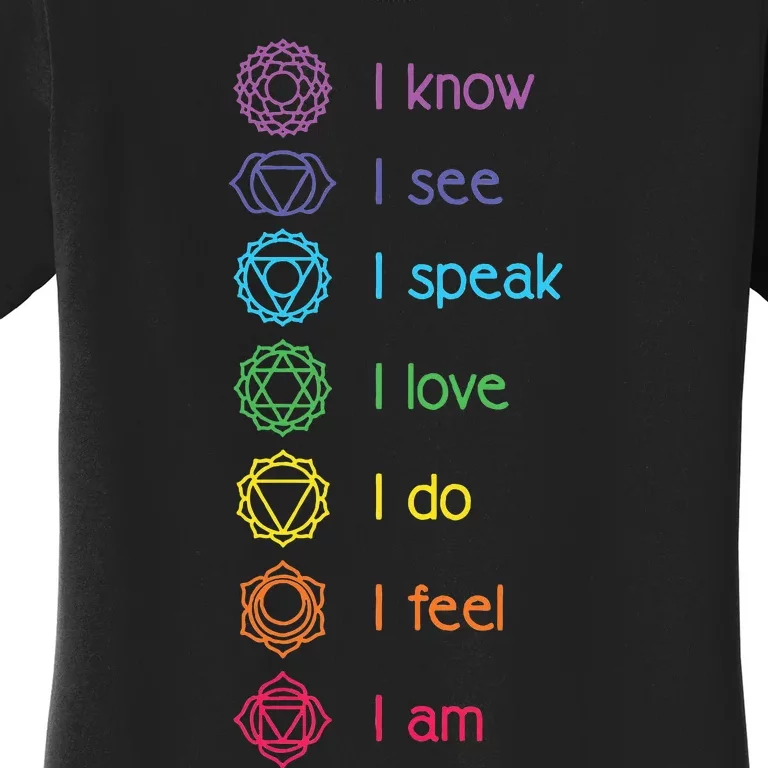 Chakra Alignment Yoga Meditation Spiritual Women's T-Shirt