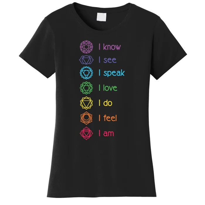 Chakra Alignment Yoga Meditation Spiritual Women's T-Shirt