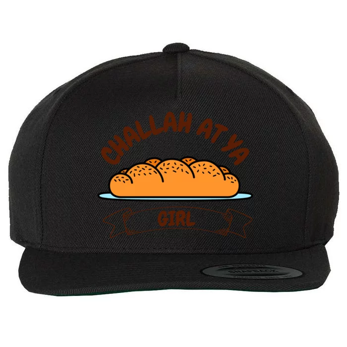 Challah At Ya Girl Wool Snapback Cap