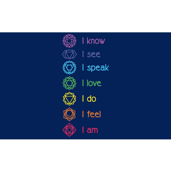 Chakra Alignment Yoga Meditation Spiritual Bumper Sticker