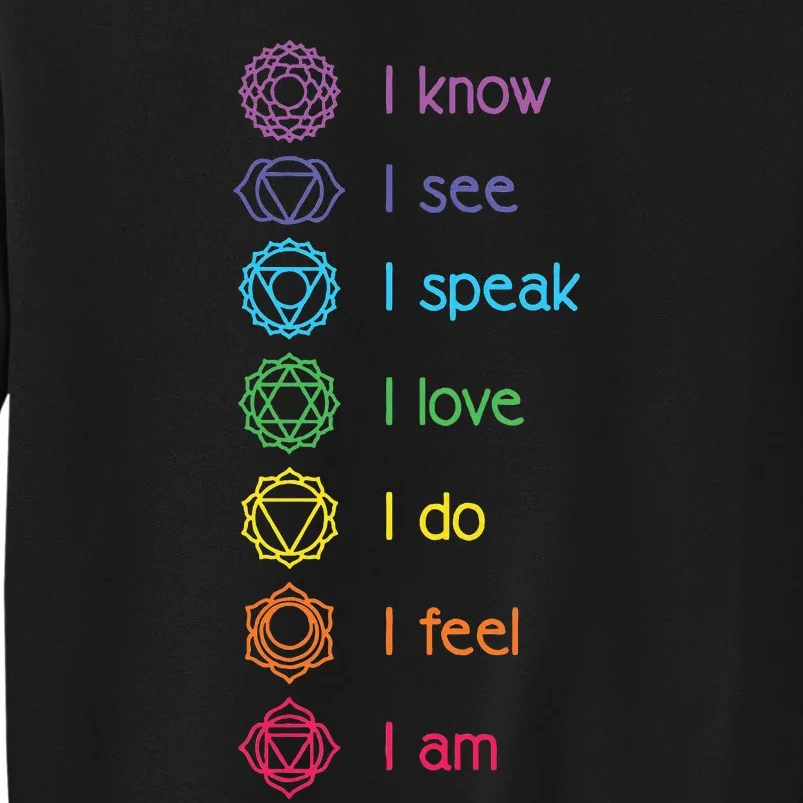 Chakra Alignt Yoga Meditation Spiritual Tall Sweatshirt