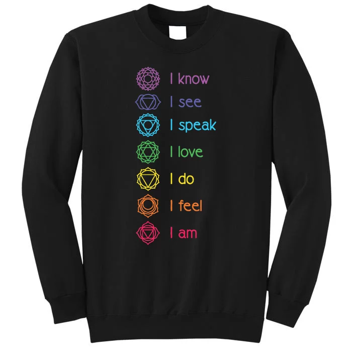 Chakra Alignt Yoga Meditation Spiritual Tall Sweatshirt