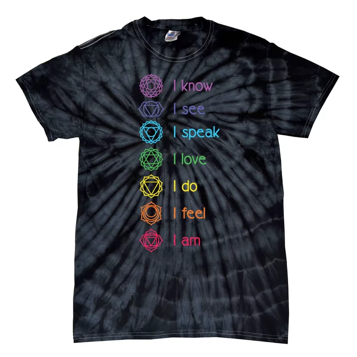 Chakra Alignt Yoga Meditation Spiritual Tie-Dye T-Shirt