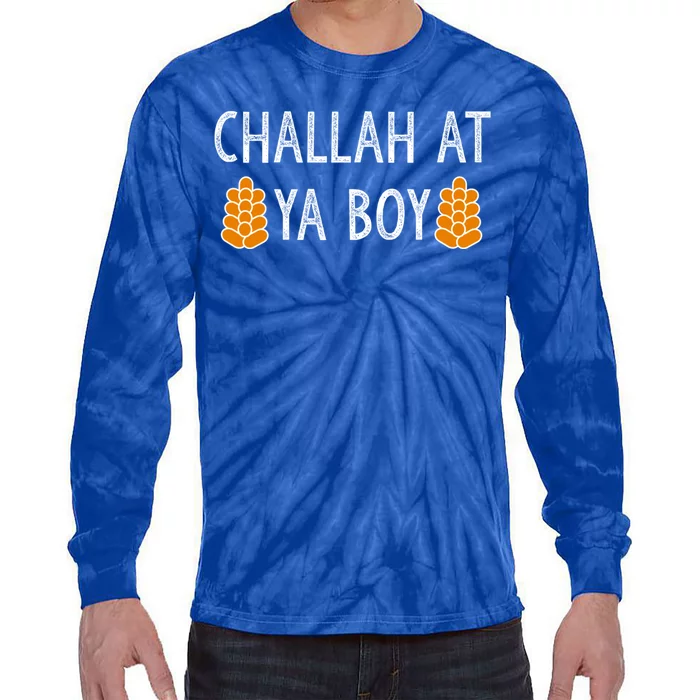 Challah At Ya Boy Funny Hanukkah Tie-Dye Long Sleeve Shirt