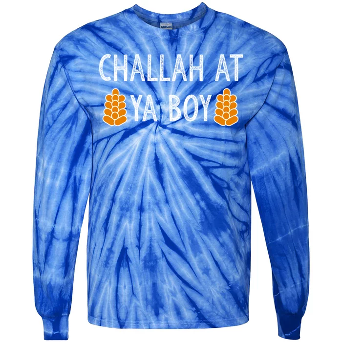 Challah At Ya Boy Funny Hanukkah Tie-Dye Long Sleeve Shirt