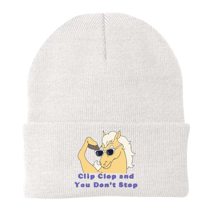 Clip-Clop And You Don't Stop Horse funny Knit Cap Winter Beanie