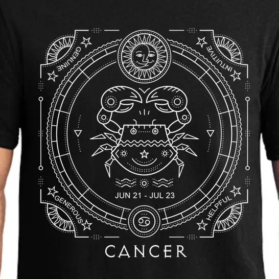 Cancer Astrological Zodiac Water Sign Gift Pajama Set