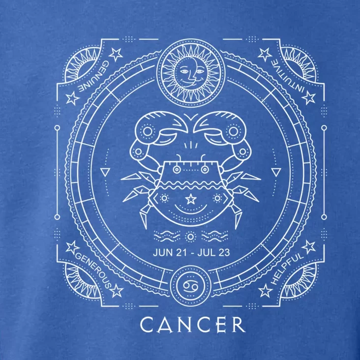 Cancer Astrological Zodiac Water Sign Gift Toddler Hoodie