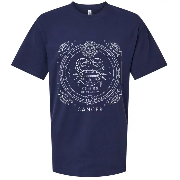 Cancer Astrological Zodiac Water Sign Gift Sueded Cloud Jersey T-Shirt