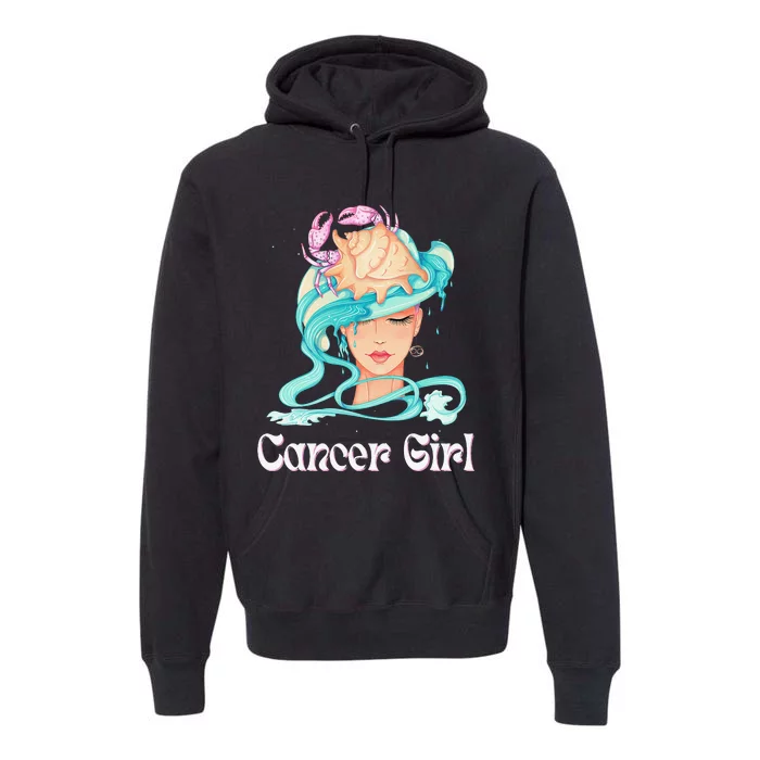 Cancer Astrology Zodiac Signs June July Birthday Premium Hoodie