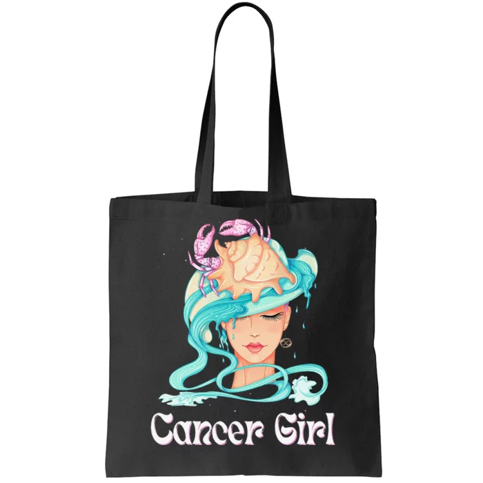 Cancer Astrology Zodiac Signs June July Birthday Tote Bag