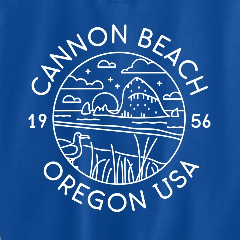 Cannon Beach 1956 Oregon Clatsop Gift Kids Sweatshirt