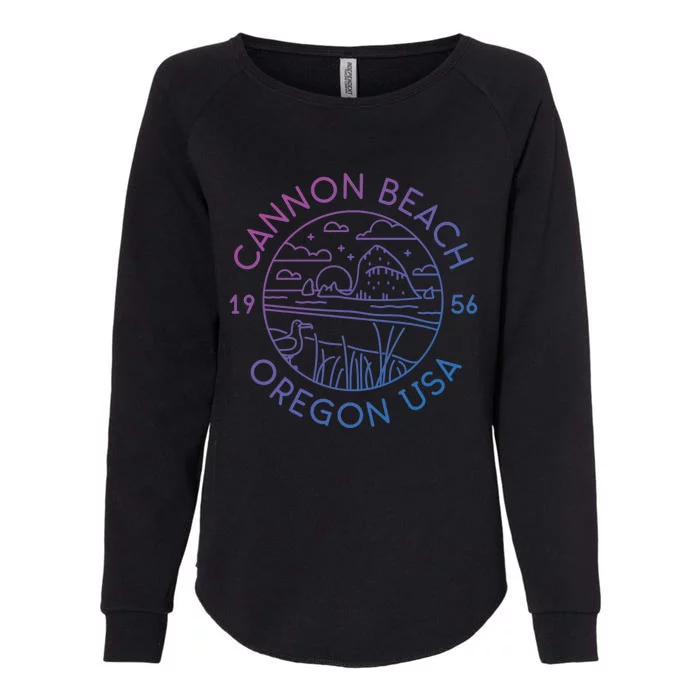 Cannon Beach 1956 Oregon Clatsop Gift Womens California Wash Sweatshirt