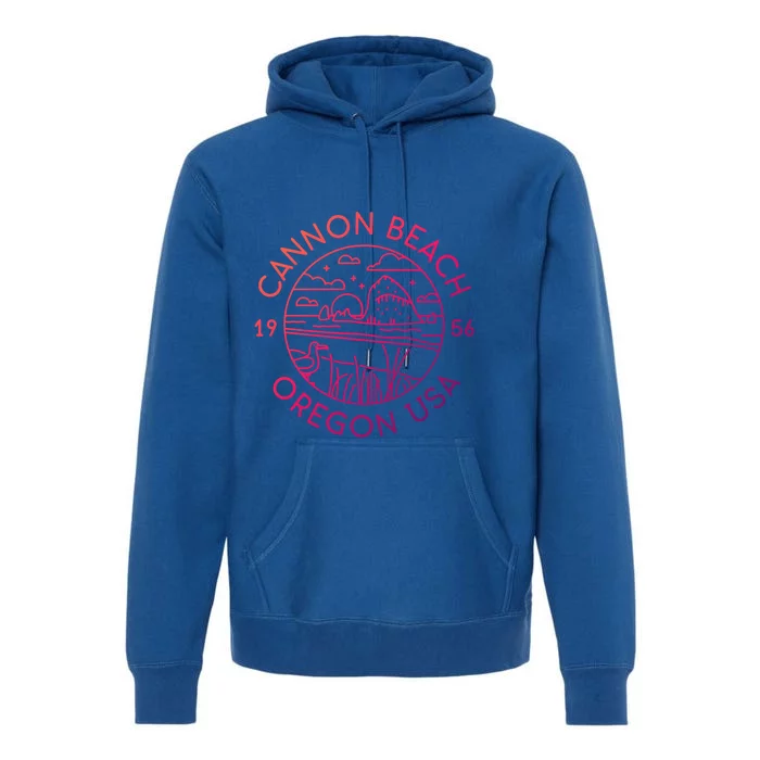 Cannon Beach 1956 Oregon Clatsop Gift Premium Hoodie