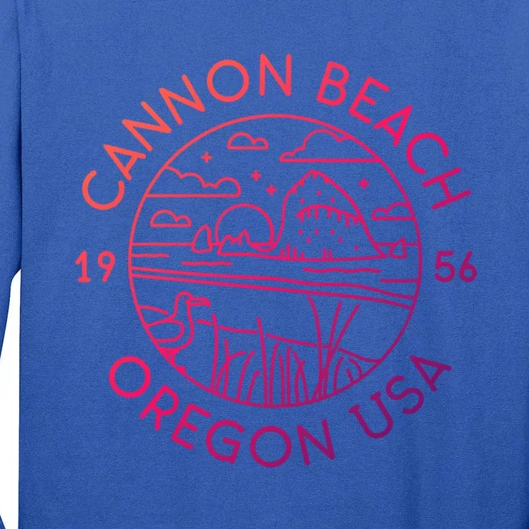 Cannon Beach 1956 Oregon Clatsop Gift Tall Long Sleeve T-Shirt