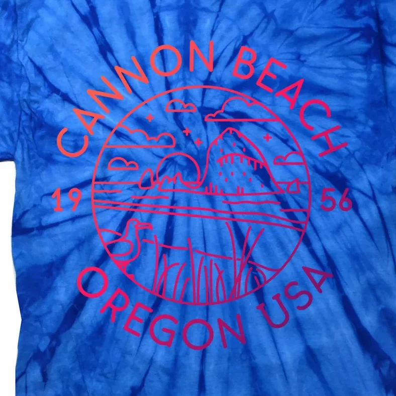 Cannon Beach 1956 Oregon Clatsop Gift Tie-Dye T-Shirt