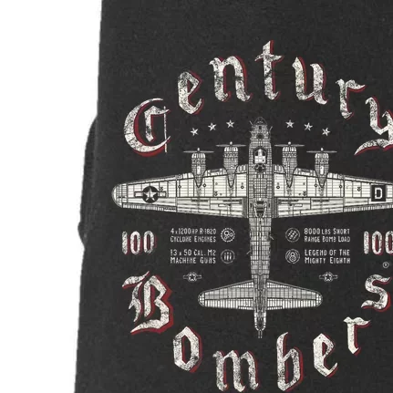 Century Bombers 100th Bomb Group B 17 Doggie 3-End Fleece Hoodie