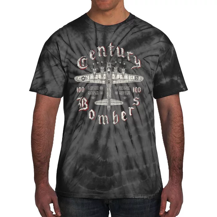 Century Bombers 100th Bomb Group B 17 Tie-Dye T-Shirt