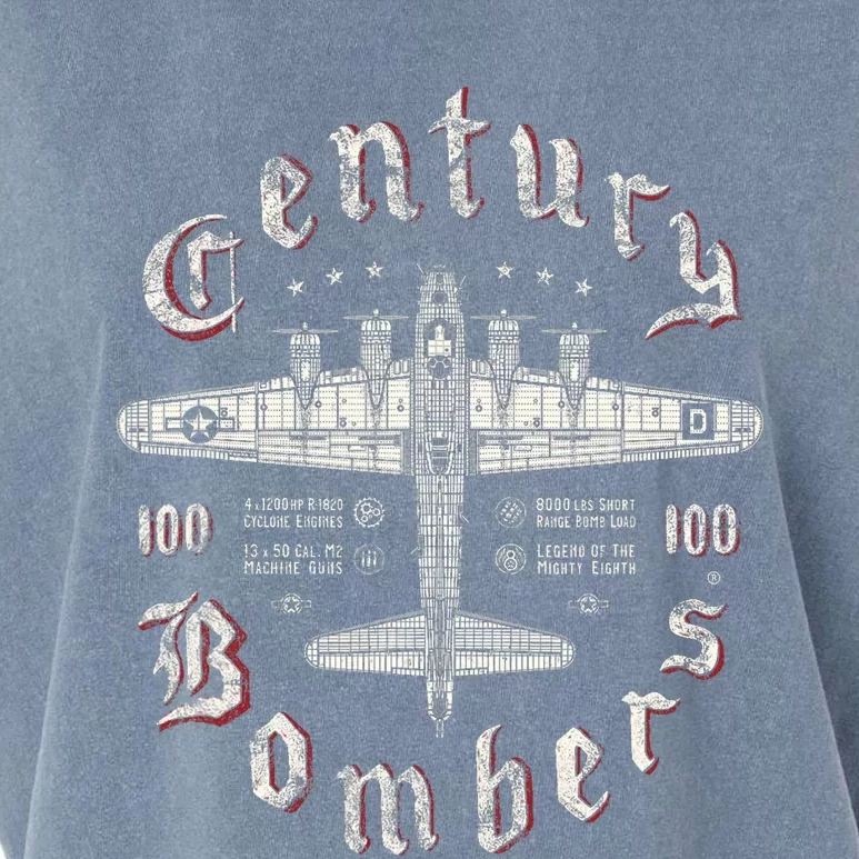 Century Bombers 100th Bomb Group B 17 Garment-Dyed Women's Muscle Tee