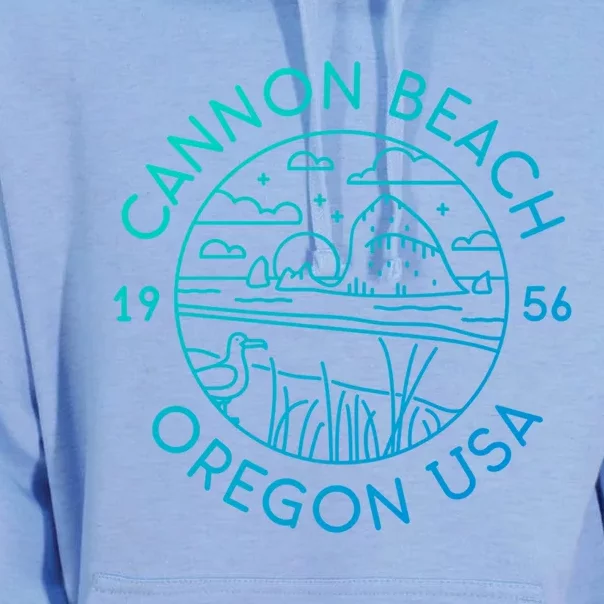 Cannon Beach 1956 Oregon Clatsop Gift Unisex Surf Hoodie