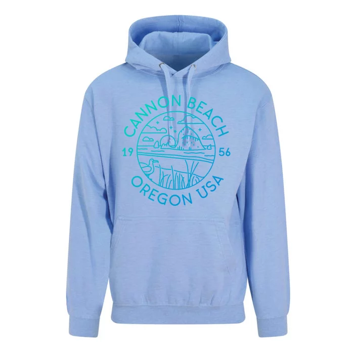 Cannon Beach 1956 Oregon Clatsop Gift Unisex Surf Hoodie