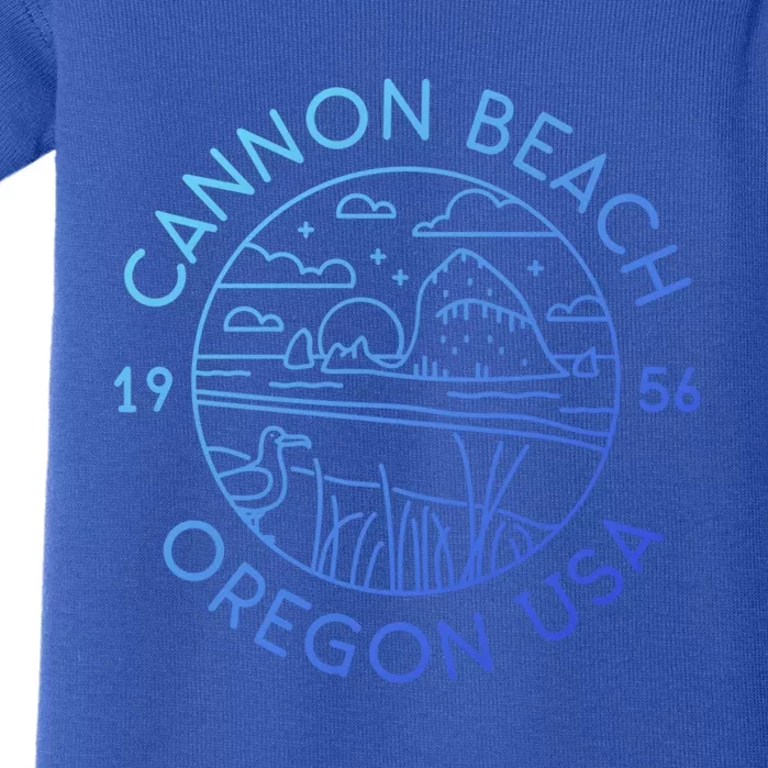 Cannon Beach 1956 Oregon Clatsop Gift Baby Bodysuit