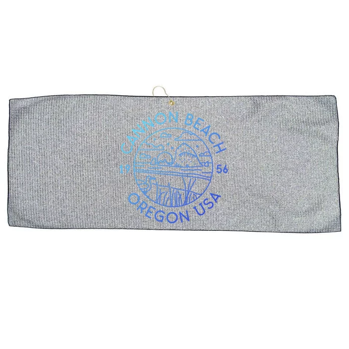 Cannon Beach 1956 Oregon Clatsop Gift Large Microfiber Waffle Golf Towel