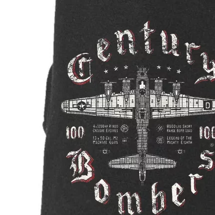 Century Bombers 100th Bomb Group B17 Doggie 3-End Fleece Hoodie