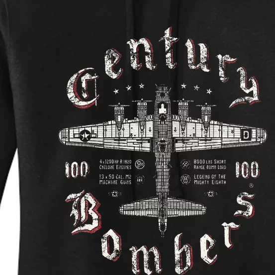 Century Bombers 100th Bomb Group B17 Women's Pullover Hoodie