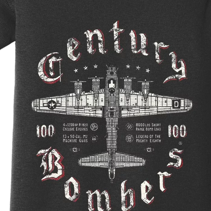 Century Bombers 100th Bomb Group B17 Baby Bodysuit