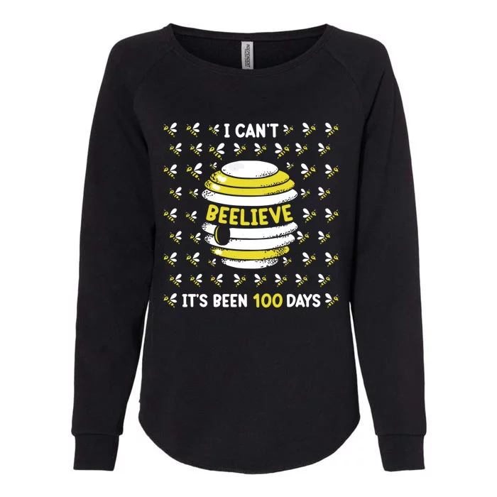 Can't Believe 100 Days Of School Teachers Boys Girls Gift Womens California Wash Sweatshirt