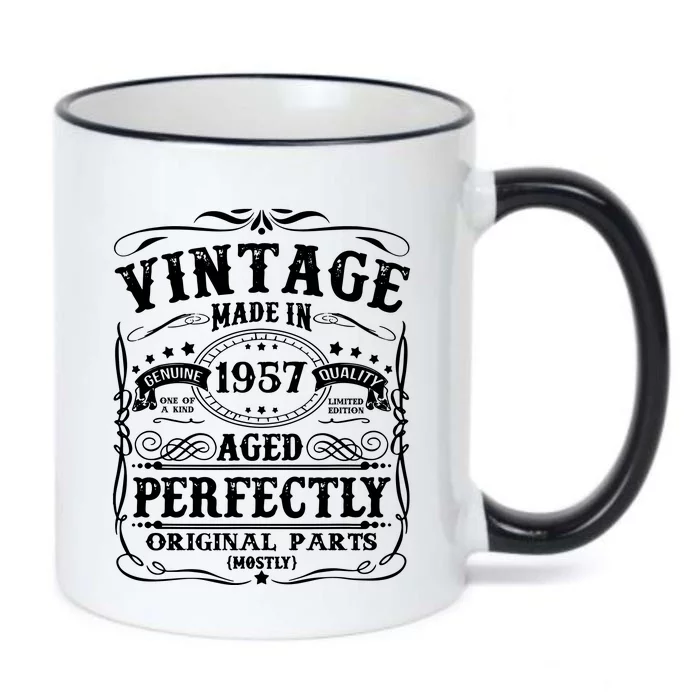 Classic Birthday 1957 Gift 65th Birthday Black Color Changing Mug