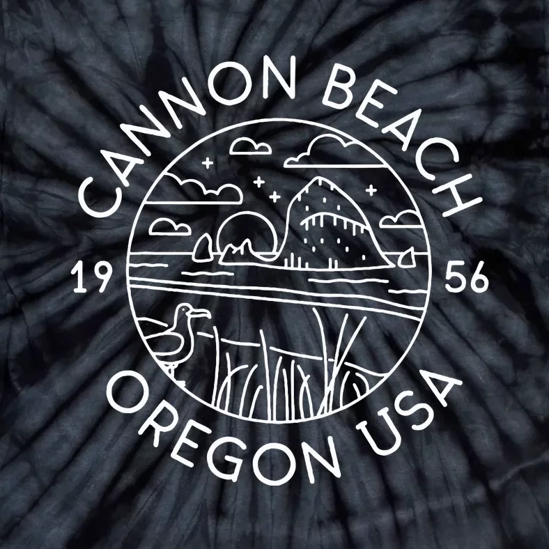 Cannon Beach 1956 Oregon Clatsop Tie-Dye T-Shirt