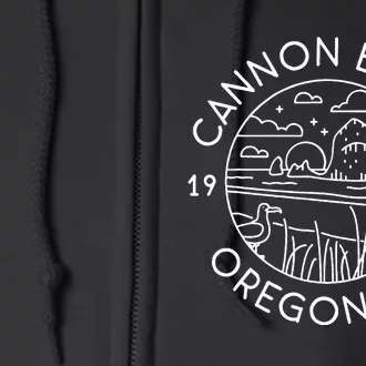 Cannon Beach 1956 Oregon Clatsop Full Zip Hoodie