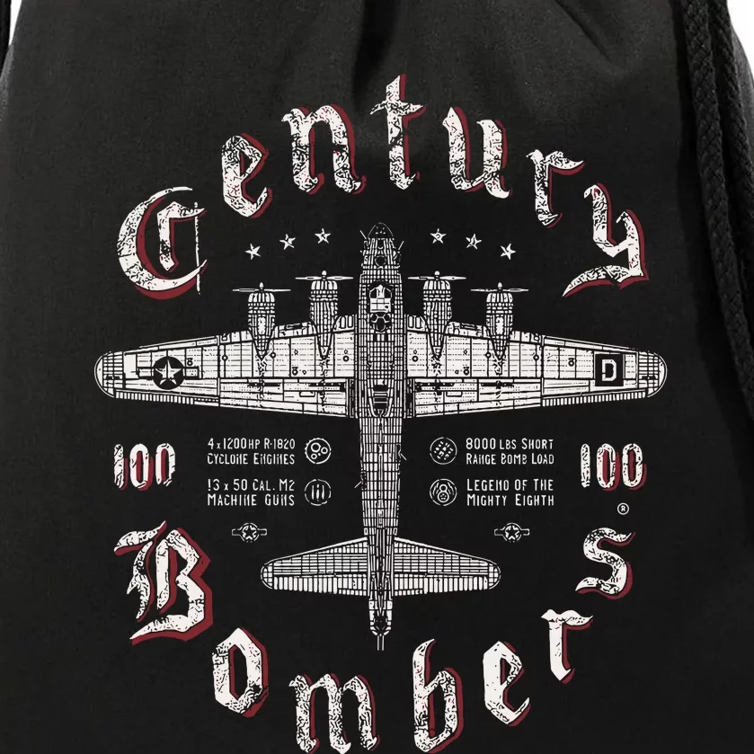 Century Bombers 100th Bomb Group B 17 Drawstring Bag