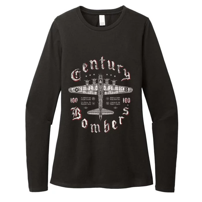 Century Bombers 100th Bomb Group B 17 Womens CVC Long Sleeve Shirt