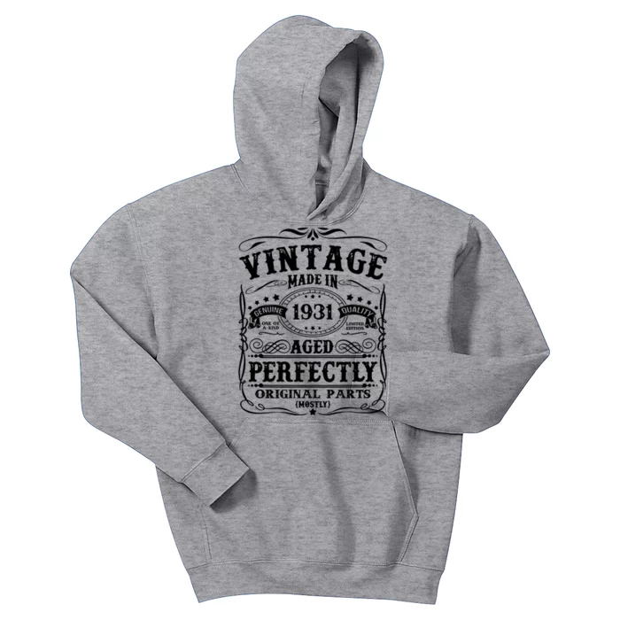 Classic Birthday 1931 Gift 91st Birthday Kids Hoodie