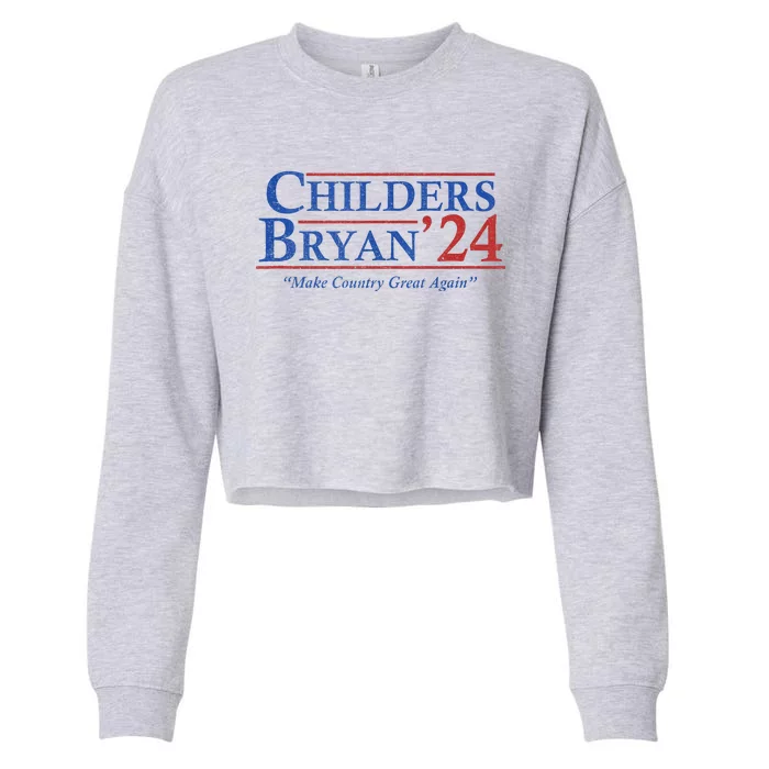 Childers Bryan 2024 Election Make Country Great Cropped Pullover Crew