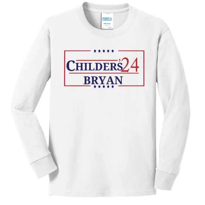 Childers Bryan 2024 Kids Long Sleeve Shirt