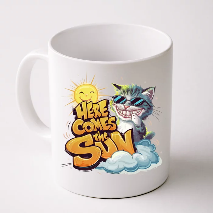 California Beach 2024 Vacation Weekend Summer Here Comes Sun Gift Front & Back Coffee Mug