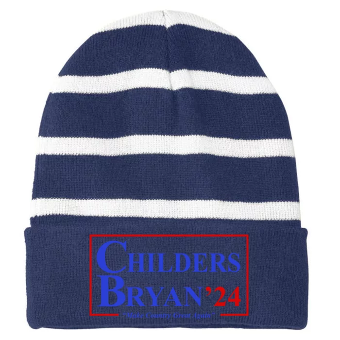 Childers Bryan 2024 Make Country Great Again Striped Beanie with Solid Band