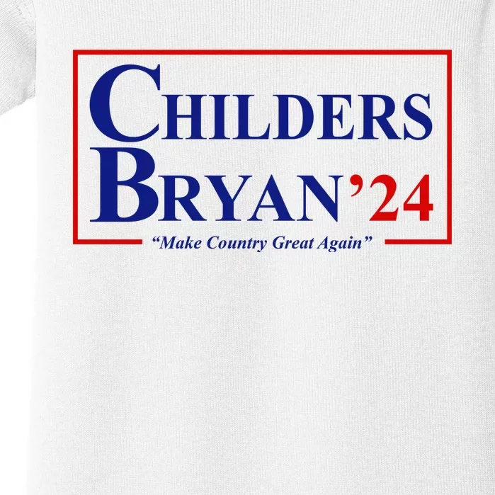 Childers Bryan 2024 Make Country Great Again Baby Bodysuit