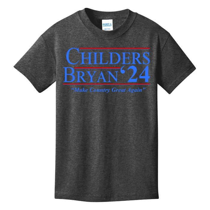 Childers Bryan 2024 Make Country Great Again Kids T-Shirt