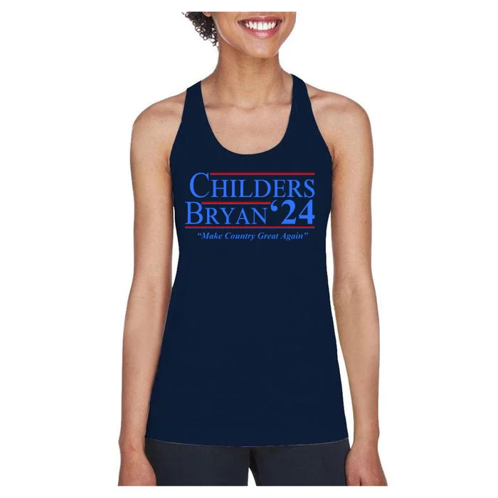 Childers Bryan 2024 Make Country Great Again Women's Racerback Tank