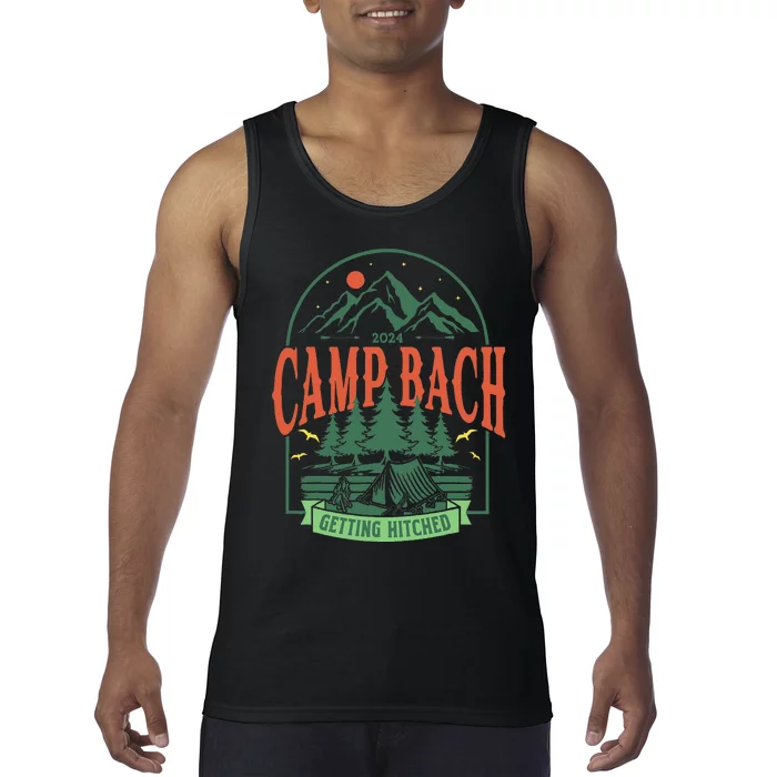 Camp Bach 2024 Getting Hitched Camping Tank Top