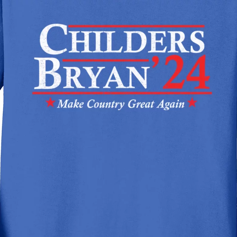 Childers Bryan 2024 Make Country Great Kids Long Sleeve Shirt